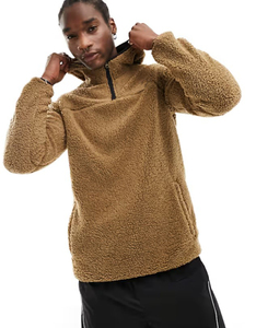 Nueva Sudadera con Capucha de Forro Polar Sherpa para Hombre, Sudadera Térmica de Pelo Sintético, Sudadera con Capucha de Invierno con Logotipo Personalizado y Color Personalizado - Product Image 1