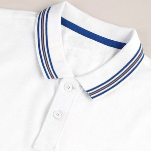 เสื้อโปโลผู้ชายคุณภาพสูง ผ้าฝ้าย 100% สีสันหลากหลาย รับสั่งทำ ปักโลโก้ OEM  แบบเรียบ - Product Image 5