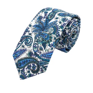Nouveau Floral élégant cravate hommes femmes 100% soie respirant écologique belle fleur Paisley cravate étroite maigre cravate rayé - Product Image 6