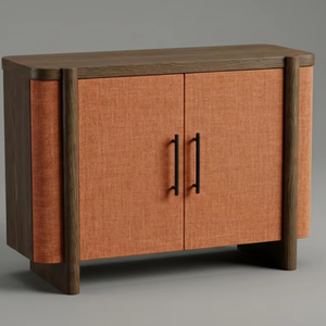 Buffet moderne à 2 portes pour salon, meuble de rangement minimaliste moderne à 2 portes, armoire à 2 portes - Product Image 1