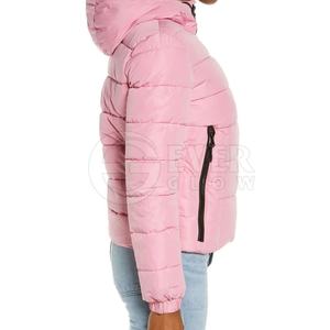 Meilleure vente en gros Veste en duvet Veste matelassée de créateur personnalisée de haute qualité à capuche pour femmes - Product Image 4