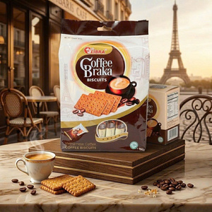 แครกเกอร์กาแฟทรอปิคอล 210 กรัม ขนมกรอบ บิสกิต ผลิตตามแบบ ODM โรงงานขายส่งเวียดนาม - Product Image 1