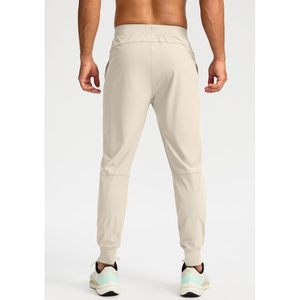2025 pantalon de survêtement léger pour hommes avec poches à fermeture éclair vêtements de gymnastique d'entraînement athlétique pour piste de golf running-Bone M - Product Image 1