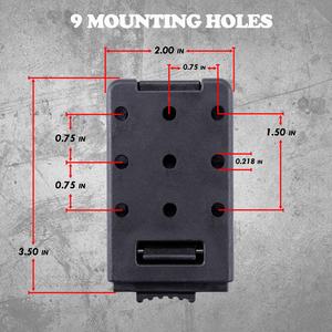 คลิปหนีบเข็มขัด Tek-Lok สำหรับซองปืน, ปลอกมีด, ซองใส่แม็กกาซีน, ตัวล็อคเข็มขัดแบบเทคนิคอล Holstopia พร้อมอุปกรณ์ยึดติด - Product Image 6