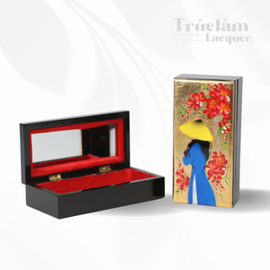 Truc Lam Handmade <b>Large</b> Rectangular Lacquer <b>Boxes</b> Eco-friendly Material for Decoration <b>Gift</b> Retro Style Custom Logo - Product Image 3