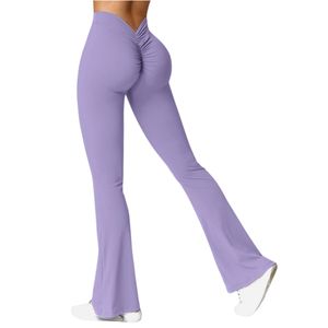 OEM ODM Women Gym <b>Flare</b> <b>Leggings</b> High Waist Soft Nylon Fitness Yoga Pants Activewear Wholesale Wear - Product Image 2