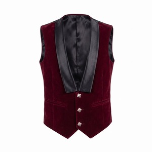 Scottish Custom Prince Charlie <b>Jacket</b> Waistcoat for <b>Men</b> <b>Velvet</b> Made <b>Jackets</b> - Product Image 1