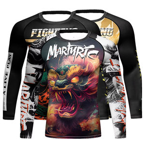 Custom Logo UPF50 Breathable Compression Sports Shirt Wholesale Full Sleeve Rash Guard Factory Price Custom Sublimation - Product Image 1