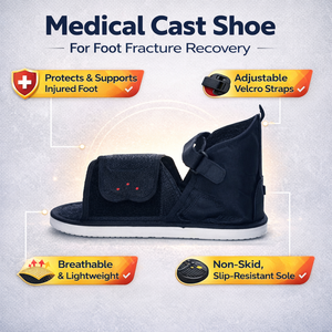 Orthopedic <b>Medical</b> Cast Shoe for Foot Fracture Recovery | Adjustable Walking <b>Boot</b> Post Surgery Foot Support Protective Brace - Product Image 5