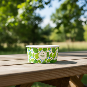 Bol alimentaire en papier kraft avec couvercle 750 ml 1L 64oz 170oz pour les ailes de poulet frites et les plats à emporter - Product Image 5