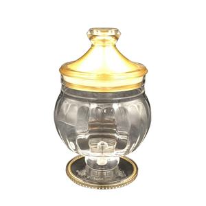 Pot de rangement de bonbons doré hermétique de 4 pouces - Product Image 1