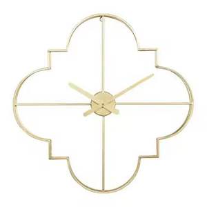 Luxury 60cm <b>Large</b> Wall <b>Clock</b> Modern Minimalist Metal Line Design Silent Quartz Movement for Premium Office Home Living Room - Product Image 2
