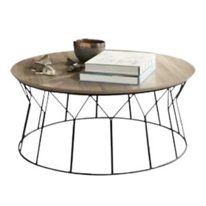 Table basse moderne de luxe, table basse ronde, salon, maison, hôtel, meubles, structure en métal - Product Image 1