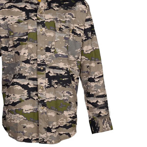 Chemise de pêche à manches longues camouflage pour homme, boutonnée, séchage rapide, UPF 50, polyester, haut de gamme pour l'extérieur - Product Image 6
