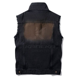 Gilet en jean respirant pour homme, style décontracté, idéal pour la ville et les sorties du week-end - Product Image 2