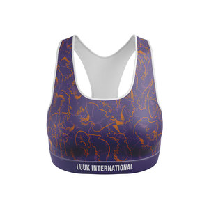 Customized Direct Factory Made Seamless Racerback Sports Bra Women High Impact <b>Running</b> Fitness Workout Bra - Product Image 2