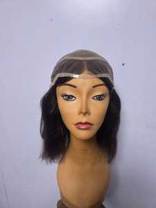 Custom Transparent for Lace Front <b>Wig</b> Virgin Indian Remy Human Hair Glueless French Curl Body Wave <b>Short</b> Straight Single Hair - Product Image 5