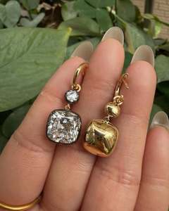 Pendientes de Moissanita con Corte Cojín, Plata de Ley 925, Chapados en Oro, Certificados, Delicados, Elegantes, Minimalistas, Joyería de Lujo, Regalo - Product Image 4