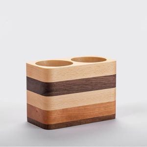 Portalápices de Madera para Estudiantes y Profesionales, Portalápices de Madera Hecho a Mano, Organizador de Escritorio de Madera para Bolígrafos y Marcadores - Product Image 2