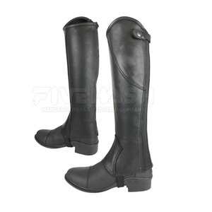 Protège-jambes en cuir robustes pour chevaux, équipement pour le travail équin en extérieur, usage quotidien. - Product Image 6