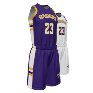 Maillot de basket-ball personnalisé en sublimation, ensemble sportif respirant en polyester, séchage rapide, tenue d'équipe, OEM ODM - Product Image 6
