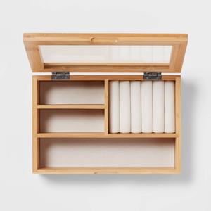 2025 paniers de rangement écologiques chauds dans une boîte en rotin matériau de haute qualité pour une organisation pratique de la maison - Product Image 5