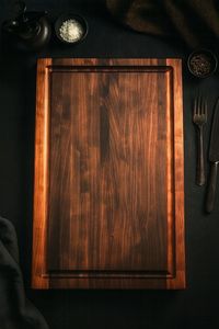 Ensemble de planches à découper rectangulaires modernes en noyer avec poignée, pack combiné, planche à découper avec poignée, plateau en bois naturel - Product Image 6