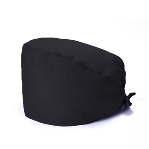 Adjustable Tie Back Hospital Scrub Cap Nurse Doctor <b>Hat</b> Built In Sweat Absorbing <b>Band</b> Side Loops for Face Mask Straps Headwear - Product Image 3