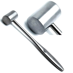 Marteau à os dentaire de qualité supérieure en acier inoxydable, instrument chirurgical orthopédique avec têtes interchangeables en nylon et en acier, CE ISO - Product Image 1