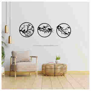 Arte de pared hecho a mano asequible para dormitorio Decoración clásica para el hogar Acento hecho en La India - Product Image 4