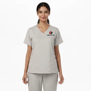 Conjunto de Uniforme Médico Unisex, Mezcla de Algodón, Jersey Transpirable, Ropa de Trabajo para Personal de Hospital, Uniformes de Enfermería, Suministro de Fábrica OEM ODM - Product Image 4
