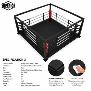 Pour les grossistes : Nouveaux revêtements de ring de boxe antidérapants en toile résistante de haute qualité pour usage en salle de sport - Product Image 3