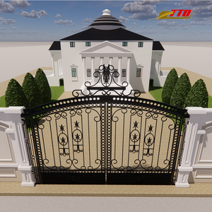 Puertas de Hierro Forjado Personalizadas para Casas con Puerta Decorativa para Jardín y Elegante Puerta de Valla para Entrada de Villas de Lujo para Hogares Premium - Product Image 3