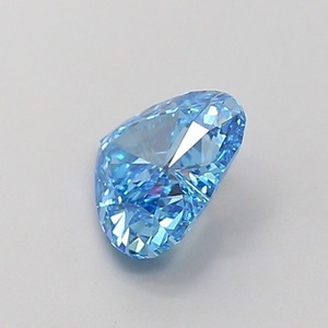 Diamant de laboratoire CVD bleu vif fantaisie, taille cœur modifiée, 1,14 carat, clarté VS1, polissage excellent, pierre précieuse de luxe haut de gamme - Product Image 3