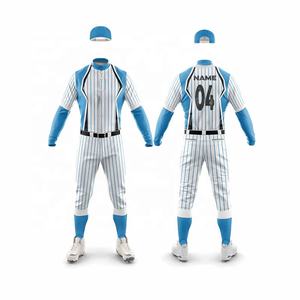 Conjuntos de uniformes de béisbol impresos personalizados Jersey transpirable con impresión por sublimación Uniforme completo - Product Image 4