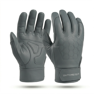 Gants de frappe de baseball personnalisés pour hommes adultes, avec atténuation des vibrations, patch talon et construction de paume sans couture - Product Image 2