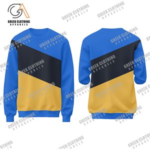 Sweat-shirt à col rond Sigma Gamma Rho Greek Apparel 1922 Bleu Or Sororité Pull en polaire premium Style cadeau d'hiver - Product Image 4