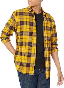 Buttons Down Customized <b>Yellow</b> <b>Check</b> Plaid <b>Shirt</b> Casual Formal Office Work Wear Breathable Oversize Flannel <b>Shirts</b> Wholesale OEM - Product Image 3