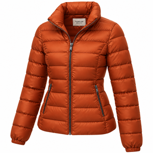 Veste matelassée respirante et coupe-vent pour femme, fermeture éclair, rembourrage en coton, fabriquée au Pakistan, OEM 2026, meilleur design matelassé, automne-hiver - Product Image 4