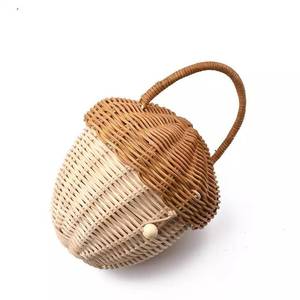 Cesta de juguetes con el diseño más adorable, bolso ecológico de ratán natural para niños, cestas de billeteras al por mayor. - Product Image 3