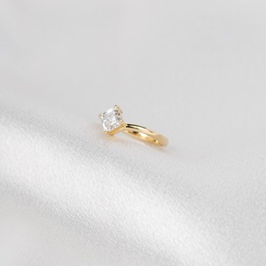 แหวนเพชรทรง Asscher 1 กะรัต เพาะเลี้ยงในห้องปฏิบัติการ สี F ความสะอาด VVS2 รับรองโดย IGI ทองคำ 14K สีเหลือง แหวนหมั้นเพชรเม็ดเดี่ยว เครื่องประดับสุดหรู - Product Image 5