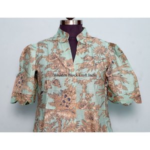 Robe maxi décontractée confortable pour filles, femmes et dames, en tissu 100% coton, pour la plage, les fêtes, robe maxi élégante et stylée - Product Image 2