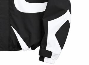 Chaqueta Acolchada con Capucha para Hombre, Sólida, Casual de Invierno, Cortavientos, con Cierre de Cremallera, Estilo Urbano, Ajuste Regular, Negra y Blanca, de Poliéster y Nylon - Product Image 6