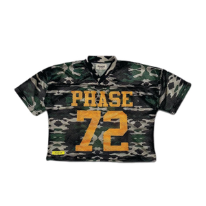 Maillot de football américain tendance pour homme, coupe courte, en maille tricotée 220 g/m², style streetwear décontracté avec impression par sublimation, vente en gros - Product Image 2