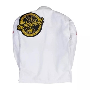 Uniforme Profesional de Jiu-Jitsu Brasileño Shoyorol Blanco RTS, Lote N.° 75, 100% Algodón, Kimono de Jiu-Jitsu - Product Image 2
