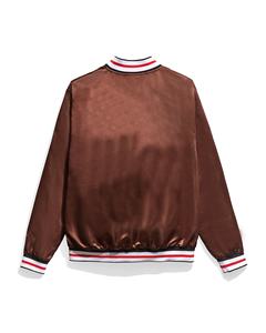 Chaqueta Universitaria de Satén de Invierno, Estilo Casual, Diseño Clásico, Chaqueta Bomber Bordada, Chaqueta Universitaria de Satén - Product Image 2