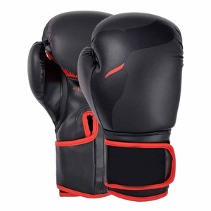 Gants de boxe MMA professionnels personnalisés en cuir PU, séchage rapide, fermeture à lacets, entraînement, sparring, absorption des chocs haute densité - Product Image 3