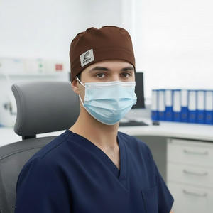 หมวกสครับแบบปรับได้พร้อมกระดุมปิดหู วัสดุระบายเหงื่อคุณภาพพรีเมียม เหมาะสำหรับแพทย์ พยาบาล และศัลยแพทย์ - Product Image 3