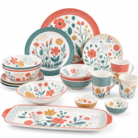 Assortiment de vaisselle hôtelière mélange de tons terreux pour la vente en gros, idéal pour les banquets de complexes hôteliers et les repas en plein air – Ensemble de vaisselle en mélamine