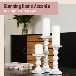 Juego de Portavelas Rústicos de Madera con Cubierta de Vidrio, Hechos a Mano para Decoración del Hogar, Ambiente Romántico e Iluminación Festiva - Product Image 3